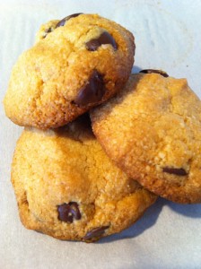 Melt-in-your-mouth gluten free chocolate chip cookies