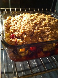 Stovetop to Oven Apple Berry Cobbler